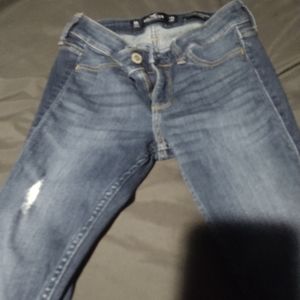 Hollister jeans low rise crop size OR